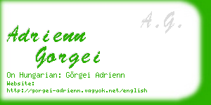 adrienn gorgei business card
